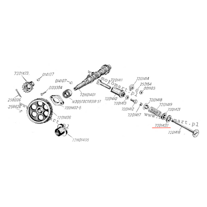 Guarnizione tappo molla valvole Ural K-750 valvole guarnizione valvola rondella