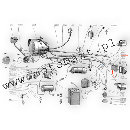 Gomma rondella Dnepr MT K750 Ural M72 tartaruga GOMMA lampada stop cabluk