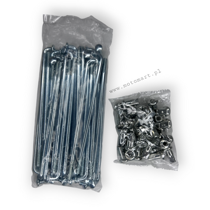 DNIEPR K-750 Speichen, Speichennippel, Felge, weiß, 120 mm, Satz – 41 Stück